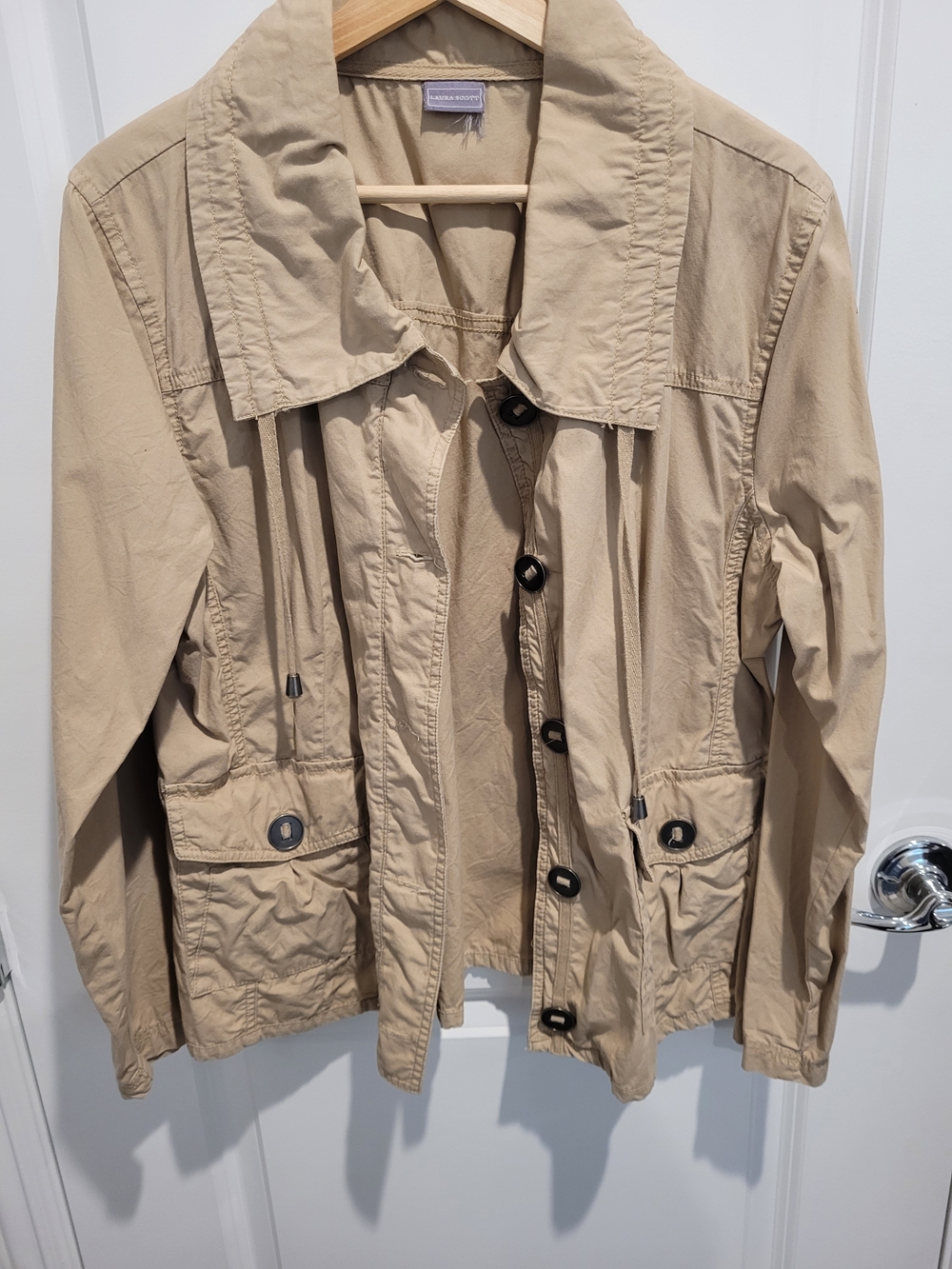 Laura Scott Beige Lightweight Jacket - Women